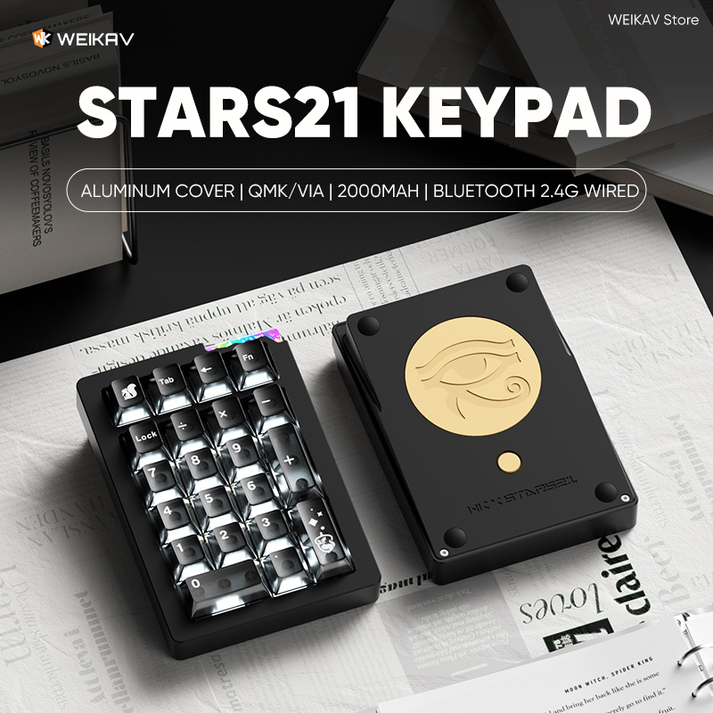 Bluetooth Trackpad - Беспроводная алюминиевая клавиатура WEIKAV Stars21 Bluetooth