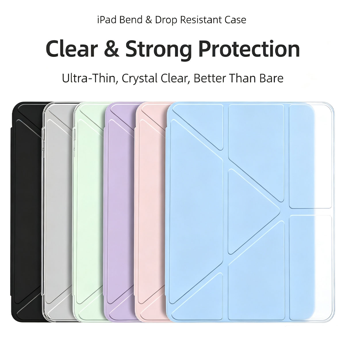 Ipad Cover Folio - 3+Y-образный прозрачный чехол-книжка для iPad 10-го