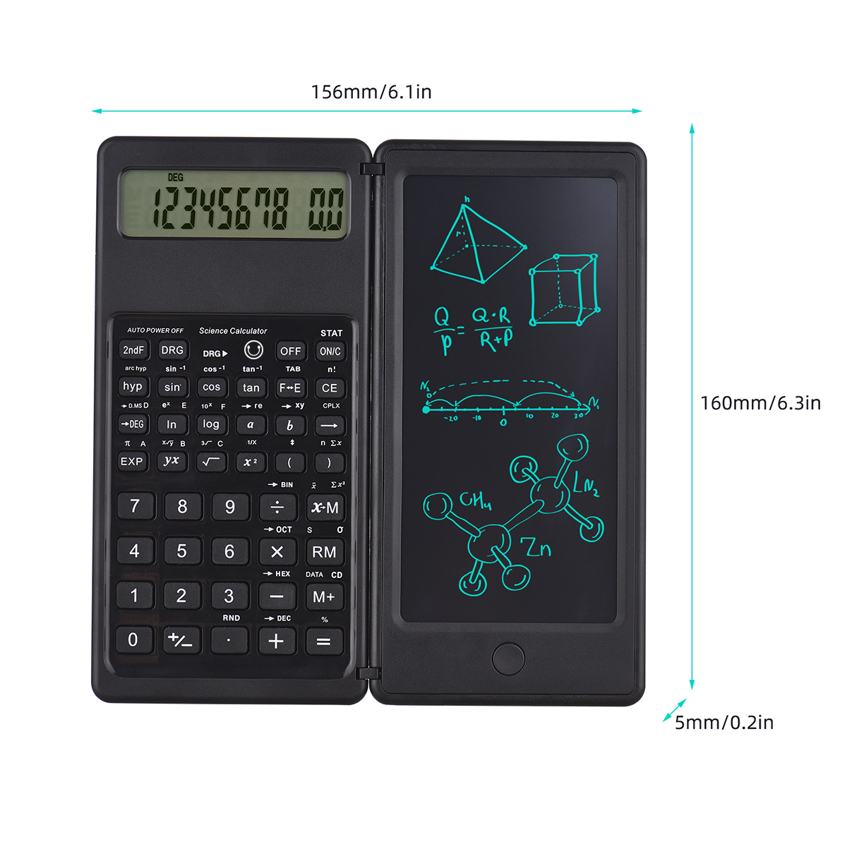 Graphic Tablet Accessories - Портативный калькулятор с 6,5-дюймовым ЖК-экраном, складной