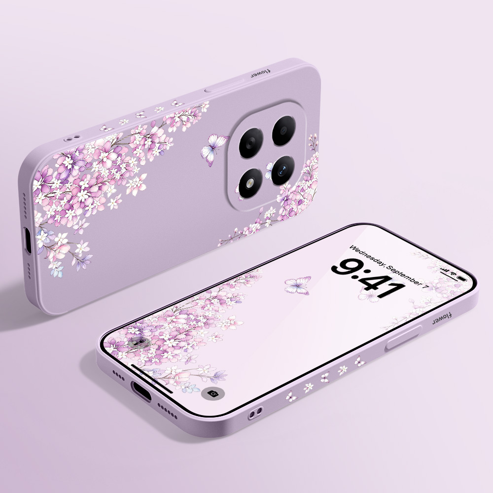 Фиолетовый чехол с цветочным п – обзор и цена Xiaomi Redmi Note 13