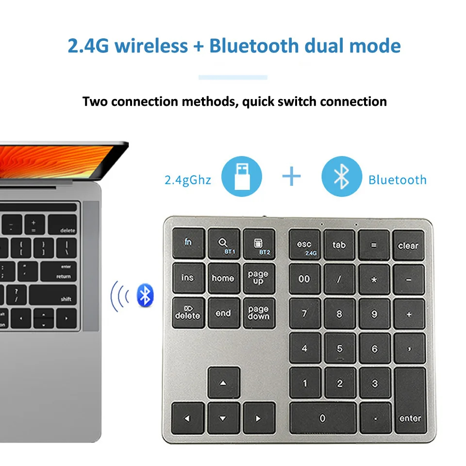 K35 Цифровая клавиатура 2,4G B – обзор и цена Bluetooth Trackpad