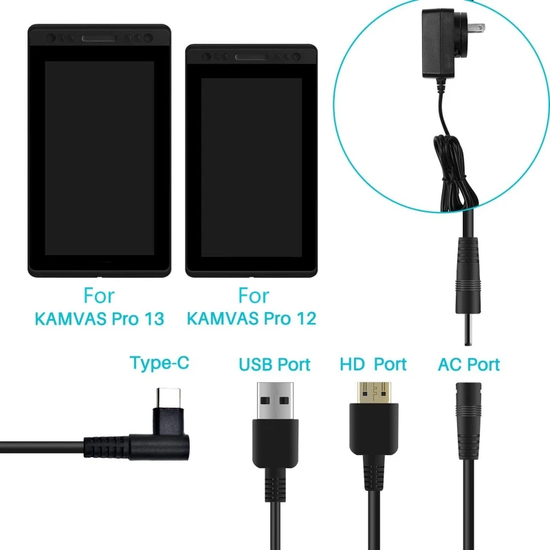 Кабель 3-в-1 CB01, совместимый – обзор и цена Huion Tablet Accessories