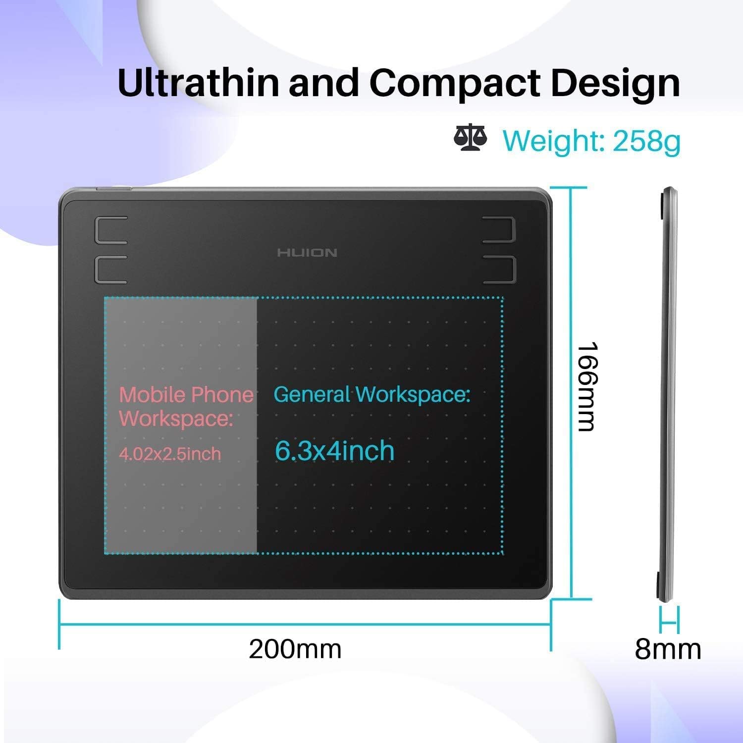 HUION HS64 графический планшет – обзор и цена Huion Tablet Accessories